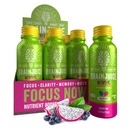 BrainJuice Kids Brain & Immune Support Shot, Gluteenivabad toidulisandi kaadrid energia, fookuse, immuunsuse D-vitamiini, C, B, Alpha GPC ja orgaanilise ingveri juurega, vanuses 5+, Dragon Berry, 2,5 fl oz, 12 Pack