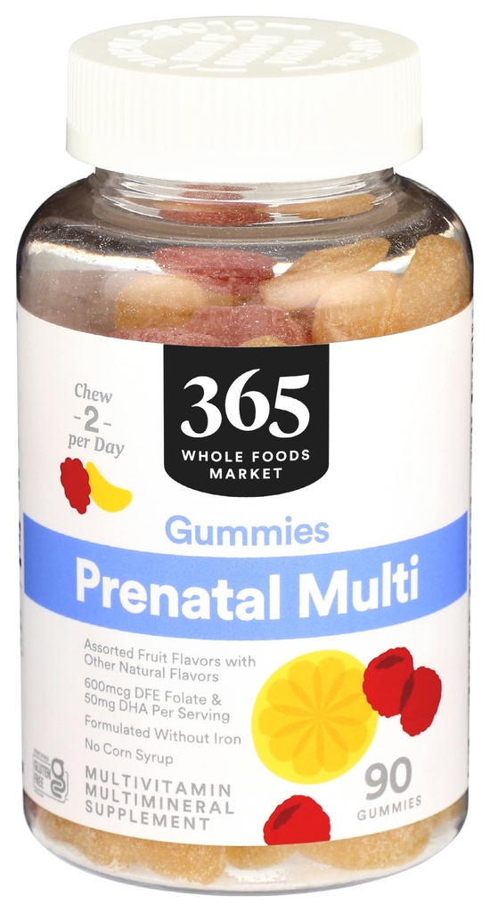 365 kogu toiduturg, sünnieelne Gummy, 90 krahv