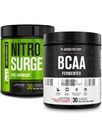 Jacked Factory Nitrosurge Preworkout Grape & BCAA in Fruit Punch for lihaste hoone ja taastamine