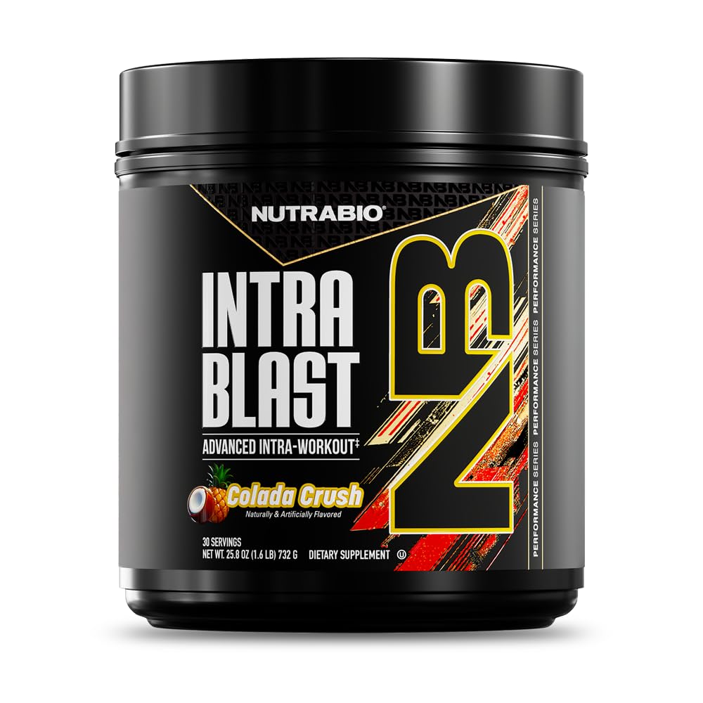NutraBio Intra Blast Bcaa pulber Aminohappe lisand, elektrolüüt ja hüdraatumine Blend, Intra, Pre Workout & Lihaste taastamine, 20 g Ea Aminohapped Pulber, 5 g Glutamiin- New York Punch, 30 Serving