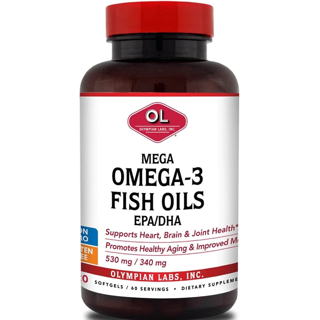 Olympian Labs Mega Omega 3 Kalaõli, 60 õmblust, 3148