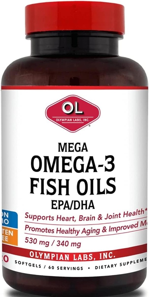Olympian Labs Mega Omega 3 Kalaõli, 60 õmblust, 3148
