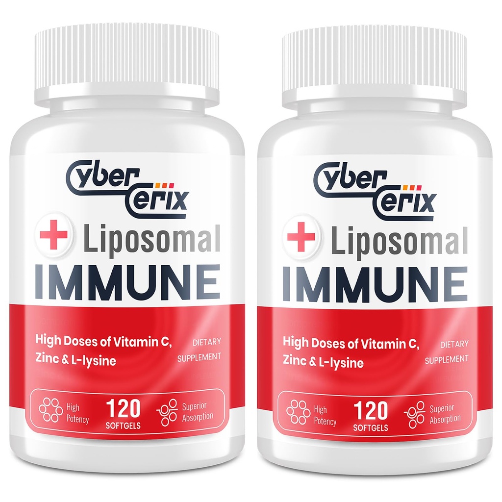 Liposomaalne immuuntoetus täiskasvanutele, kompleks L-lüsiini 1500mg, vitamiinid, mineraalid ja taimsed ekstraktid, põhjalik igapäevane tervise segu meestele ja naistele - 240 kapslit
