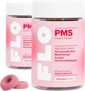 O Positiv FLO PMS Gummies for Women - Proactive PMS Relief - Sihtmärgid Hormonaalsed Breakouts, Bloating, krambid & Mood Swings Chasteberry, Vitamiin B6 & Sidrun Balm - PMS Gummies (pakk 2)