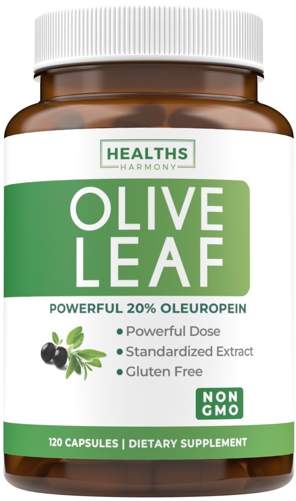 Super Tugevus Olive Leaf Extract kapslid - Vegan Non-GMO 750mg Olive Extract 20% Oleuropein Antioksüdant täiendus immuunsus naha ja südame tervise toetamine - valmistatud USAs (4 kuu pakkumine)