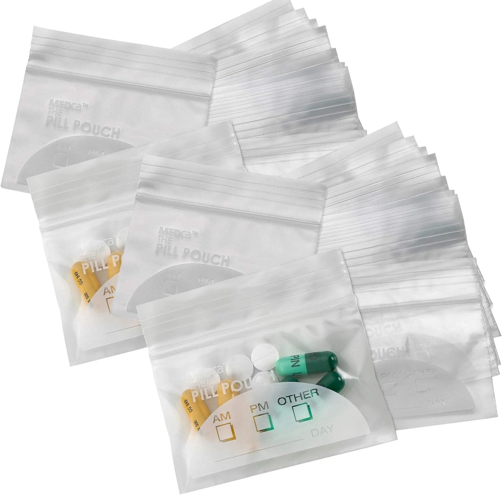 Pill Pouch kotid - (Pack of 400) 3 " x 2.75" - BPA-free, Poly Bag ühekordseks kasutamiseks Zipper pillid kotid, Daily AM PM Travel Medicine Korraldaja ladustamise kotid, parim selge korduvkasutatav koos kirjutamine sildid