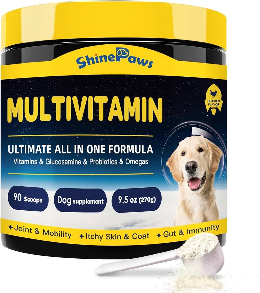 Koerte vitamiinid, koerte multivitamiini pulber, probiootikumid, glükoosamiin, oomega 3, tugisool, liigesed ja liikuvus, sügelev nahk ja kate, mineraalid ja antioksüdant immuunsüsteemi tervise jaoks, igapäevased olulised koerte toidulisandid