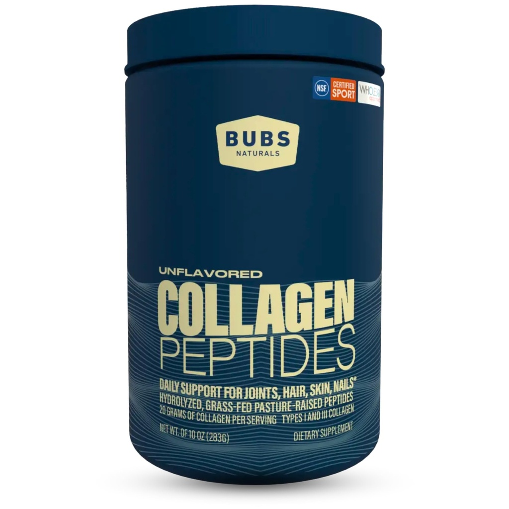 BUBS Naturals Unflavoured Collagen Peptides Pulber, Parimad valgud liigestele ja nahale, Karjakasvataja Tõstetud Grass Fed, Paleo ja Keto Sõbralik, Whole30 Heakskiidetud, Non-GMO Piimatooted & Gluten Free, 10oz, 14 Servings