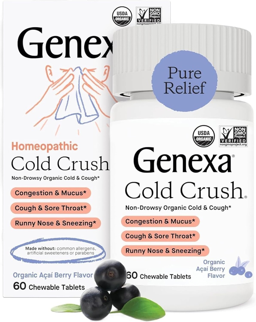 Genexa, Cold Crush Acai Berry Organic, 60 krahv