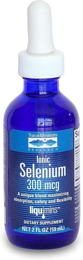 Trace Minerals Vedel iooniline seleen, 2-kordne