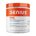 Genius Brand Genius Pre - puhas enne treeningut pulber energia, fookuse ja fitness toetust - Ei kunstlik maitsed, säilitusained, või Proprietary segud - Non-GMO - 20 Servings - Blue Vaarika