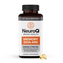 LifeSeasons NeuroQ mälu DHA-400 - Omega-3 kalaõli lisand - vaimne jõudlus ja tasakaal - toetab neuroaju tervist - kaitseb mälukaotuse eest ja parandab fookust - 120 Softgels