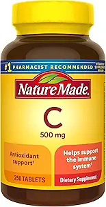 Looduses valmistatud C-vitamiin, 500 mg (250 kapslit) Pakend võib varieeruda
