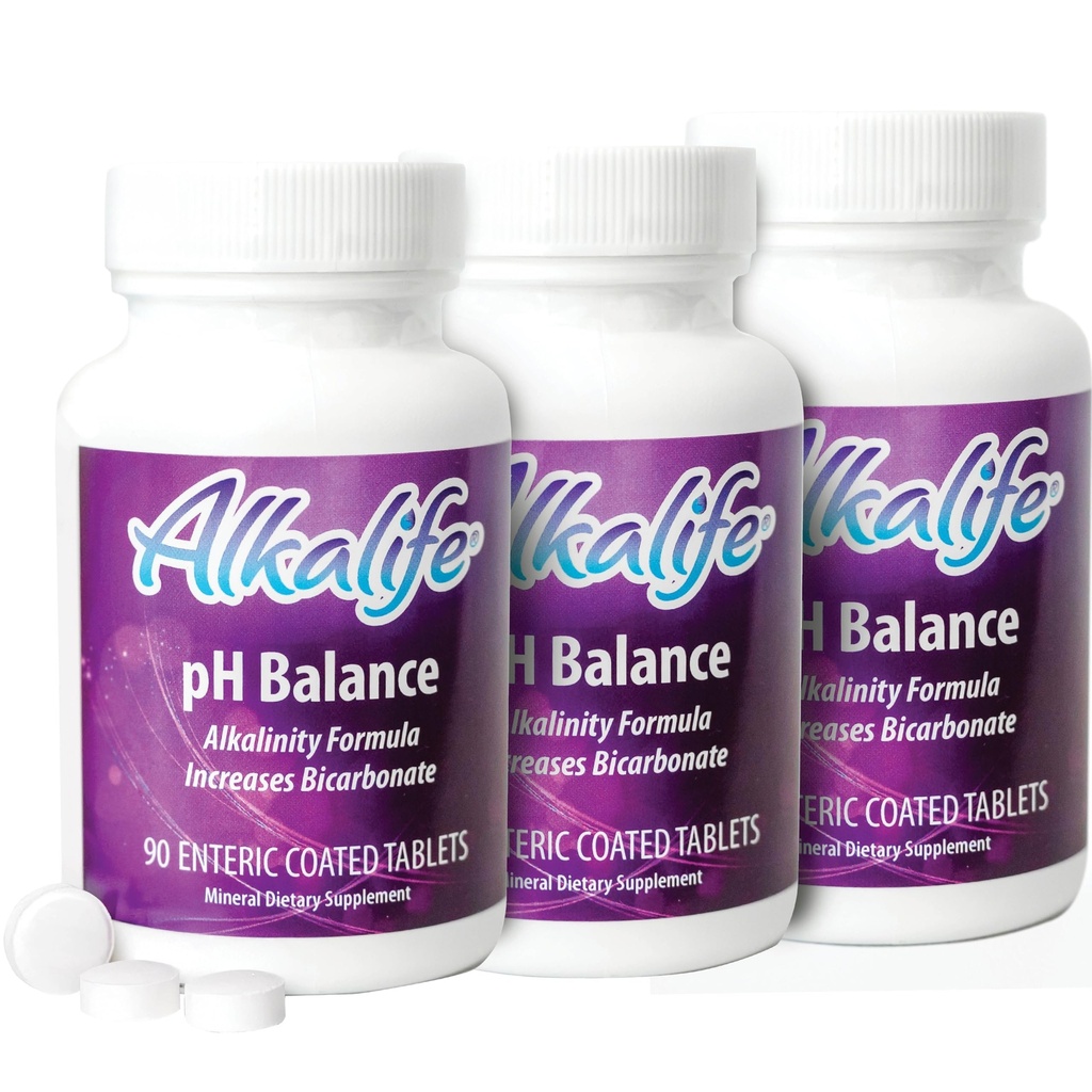 Alkalife pH tasakaalu täiendamise tabletid - esimesed patenteeritud leeliselised bikarbonaadi tabletid - neutraliseerige hape, tasakaal pH, immuunsuse tugi, maksimaalne jõudlus, detox - 270 Tabletid