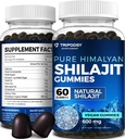Puhas Himaalaja orgaaniline Shilajit Gummies - võimas Shilajit vaigu lisand meestele ja naistele - 100% looduslik koos 90+ jälje mineraalidega - Suurendage energiat, elujõudu ja immuunsust - 60 Gummies