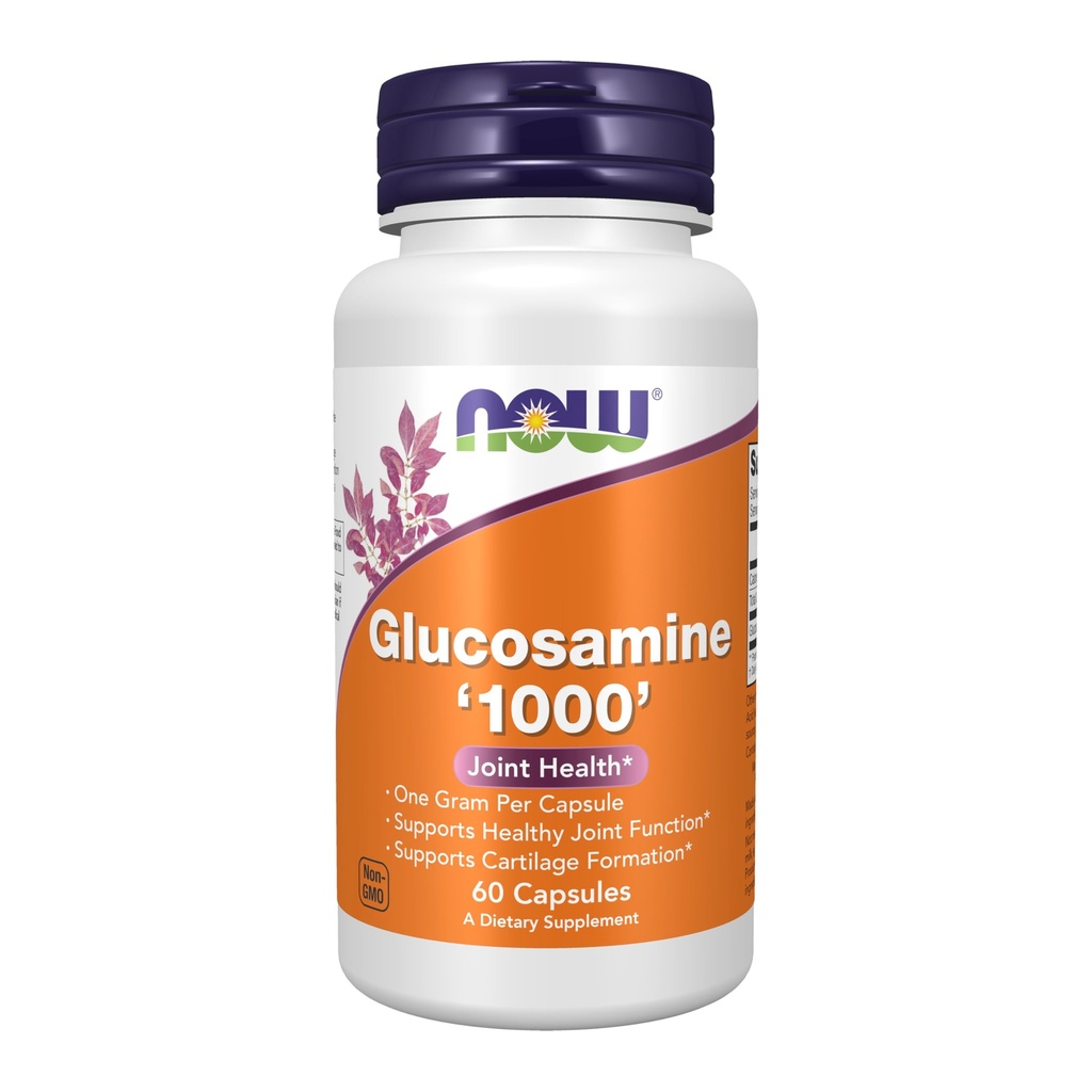 NOW Foods Supplements, Glükoosamiin "1000", koos UL toidulisandi sertifitseerimisega, 1 g kapsli kohta, 60 Veg kapslit