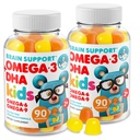 DR. MORITZ Omega 3 Kids Gummies (180 Count), Vegan Omega3 Gummies lastele ilma kalaõli, vitamiinid aju ja südame tervise, Gluteenivaba Omega 3 6 9