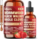 Satoomi 8in1 Wormwood Vedelik tilgad musta pähkel, terved nelgid ja 5 veel - 60 ml 60 päeva pakkumiseks