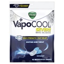 Vicks VapoCool Raskesti kasutatavad valulikud kurgutilgad, Max Tugevus Mentool, Soothes valulik kurguvalu, Talvekülma maitse, 45ct