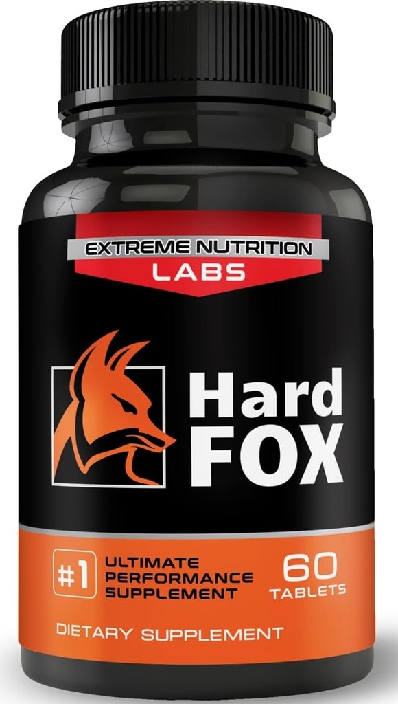 Hard Fox - # 1 Ultimate Performance - 3" Lisatud suurus 60 päeva - Laienemise pillid meestele - Super Drive, tugevus, suurus, vastupidavus - 60 Count