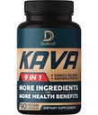 Kava Kapslid - 3 kuu pakkumine - 9 maitsetaimed koos Ginkgo Biloba, Ashwagandha Juur, Andide Kakao, Graviola Leaf, Kummel, Valerian, Sidrun Balm & Koljukapslid - Toetus Mood & Immune - 90 pillid