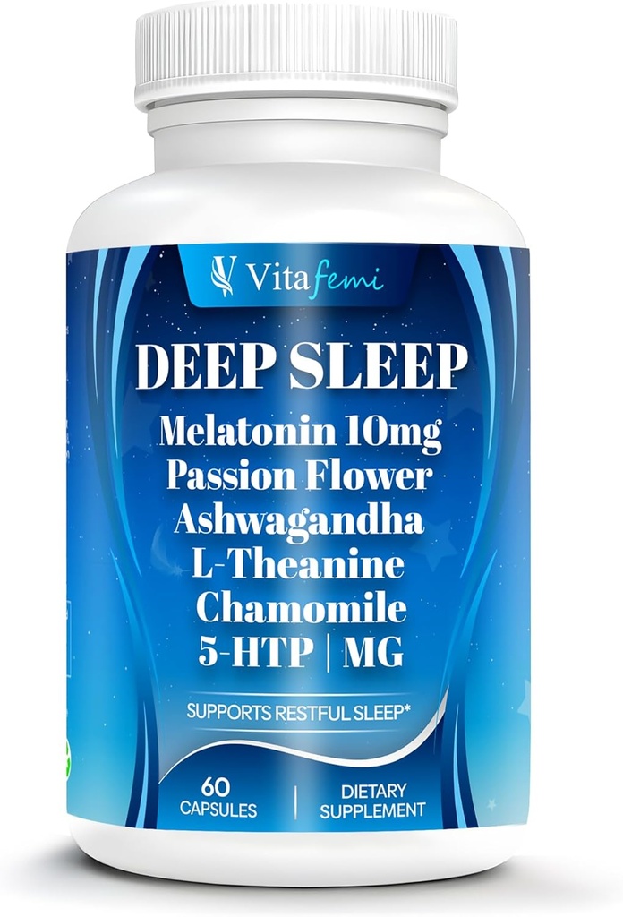 18- in- 1 melatoniin 10 mg , looduslik sügava une täiendus täiskasvanutele , mitte- harjumuste moodustumine , ashwagandha , L- Theanine , magneesium , kummel , 5- HTP , mitte- GMO