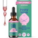 JoySpring Potty Wise - õrn seedetrakti tugi lastele - edendab tervislikku seedimist Senna & Elderberry - Vegan, Gluteenivaba, suhkruvaba (2 fl oz) 60 serveerimist