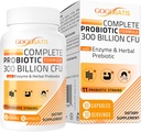 Probiotics for Women & Men, 300 Billion CFU 11 Strains + Organic Herbal & Digestive Enzymes, Probiotic for Digestive Health, Gas & Bloating, Immune, Gut Health for Women & Men, Shelf Stable, 60 Caps