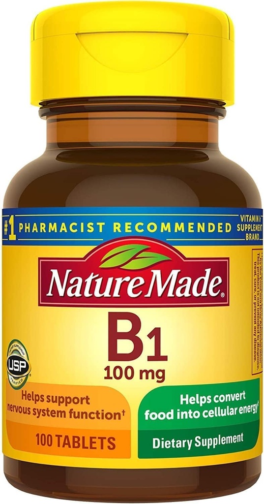 Nature Made Vitamiin B-1 100 mg Tabletid - 100 ct, pakend 2