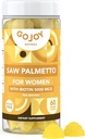 Saw Palmetto Gummies - 500mg Saw Palmetto naistele 5000mcg Biotin & 10mg Tsink - Mitte-GMO, suhkur, Gluteen & Soja-Vaba, Vegan - 3. partei Lab Testitud, 30-päevane pakkumine, 60 närimiskummid