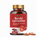 Lükopeenikapslid, looduslik lükopeen 200mg koos orgaanilise Reishi seenega 200mg eesnäärme tervise ja immuunsuse toetamiseks - gluteenivaba, mitte-GMO, 60 kapslit (1 pakend)