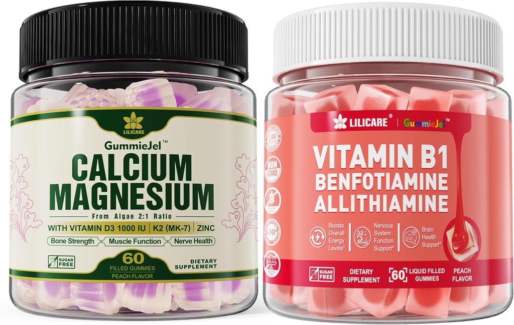 Taimne kaltsiumilisand + B1-vitamiini kummid