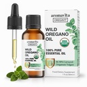 Looduslik Oreganoõli Orgaaniline - 100% puhas lahjendamata orgaaniline looduslik orgaaniline Oreganoõli 86-90% karvakrooliga, immuuntoetus - taimepõhine, taimsete toidulisand - Vegan, Non GMO, Gluteenivaba, 1fl.oz / 30 ml