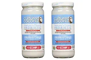 Fermenteeritud orgaaniline kookospiima probiootikum (2 pudelit)