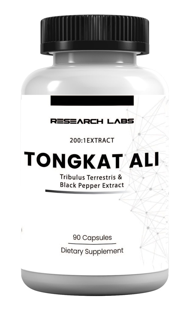 Uurimislaborid Longjack Tongkat Ali ekstraktkapslid 200x Tugevus | 200 000 mg | Tugevus, ajam, jõudlus ja lihasmass