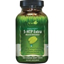 Irwin Naturals Double Potency 5-HTP Extra - 60 Vedel Soft-Gels - Lõõgastamiseks ja serotoniini tootmiseks - 30 Servings