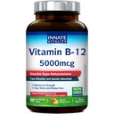 Kaasasündinud Vitamiin B12 5000mcg, sublingvaalne, veganmetüülkobalamiin, kiiresti lahustuvad tabletid, looduslik virsikumaitse, toetab energiatootmist ja tervislikku närvisüsteemi, 90 tabletti