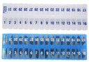 AM PM 31 päev Üks kord päevas Pill Planeerija Korraldajad - suur osa pillide kastid Hoida ravimeid kogu kuu Plus Compartment ekstra pillid (AM / PM Clear & Blue) BPA tasuta