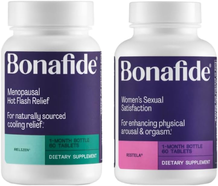 Bonafide Relizen + Ristela - Hormoonivaba leevendus kuumadest välgatustest ja öistest higistest menopausi ajal * + hormoonivaba, naiste seksuaalse rahulolu toetamine - 1 kuu pakkumine