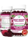 Lunakai USA Made Beet Root Gummies Antioksüdant Blend - Maitsev Mitte-GMO Beet Chews, 60ct