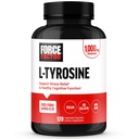 FORCE FACTOR L Türosiini stressi leevendamise lisand, L-türosiini aju tervise lisandid täiskasvanutele, L-türosiini 500 mg kapslid, vaba vorm, vegan, želatiin puudub, mitte-GMO, 120 kapslit