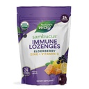 Nature's Way Sambucus Zinc Lozenges Elderberry ja C-vitamiiniga, Honey Sidrun Maitse, 24 Lozenges