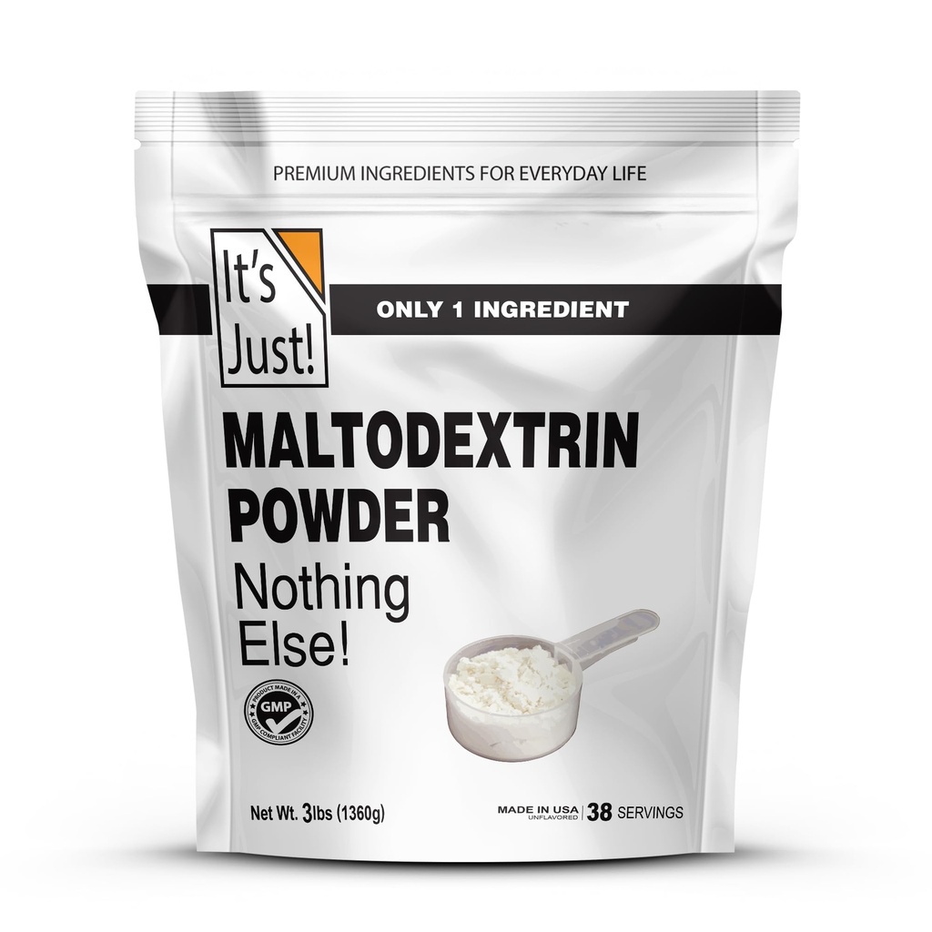 See on lihtsalt! - Mass Gaineri pulber, 100% maltodekstriin (komplekssed süsivesikud), Jätkusuutlik energia, kiire imendumine, mitte-GMO, lihtne lisada mis tahes valgu raputamine, 3 naela / 38 serveerimist