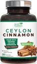 Ceylon Cinnamon Kapslid 1800mg - Sertifitseeritud Orgaaniline Tseiloni Kaneeli Pulber Täiendus, villitud USAs, Extra Tugevus Energia ja Südametoetus Pillid, Non-GMO & Gluteenivaba, Suhkruvaba - 180 kapslit