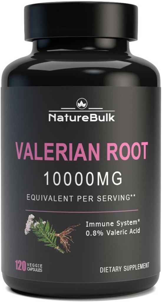 Valerian Juur Kapslid - samaväärne 1,0000mg, 4X kontsentreeritud ekstrakt - väga kontsentreeritud, 120 kapslit