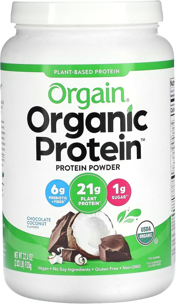 Orgaaniline Vegan Valgu Pulber, Šokolaad Kookospähkli 2 lb