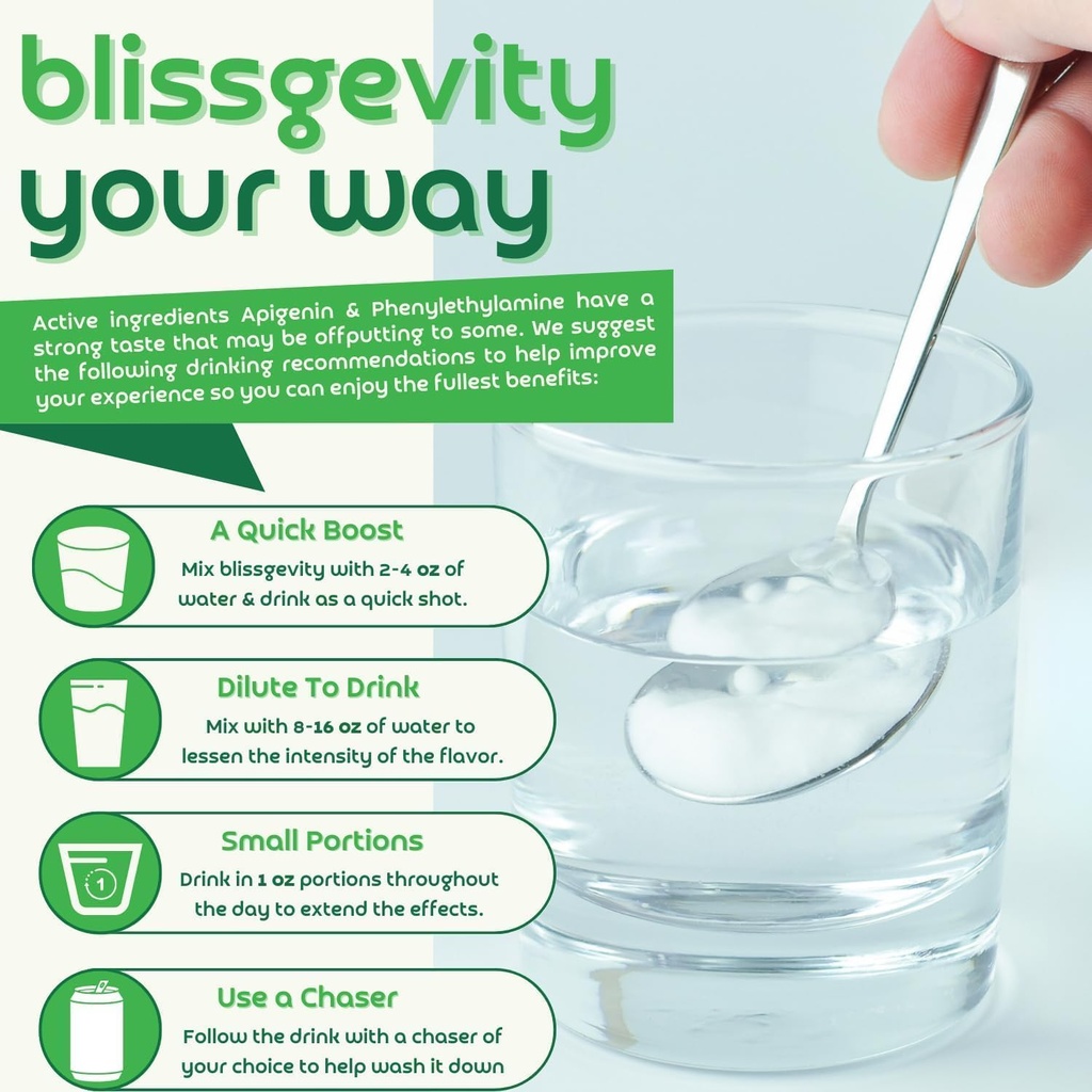 Meeleolutoetusjoogisegu - 150mg apigeniini - fenüületüülamiin soodustab keskendumist ja vaimset selgust - taimse tervise toetamine - puuviljapunch suhkruga - 12 pakendit