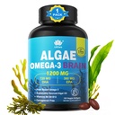 Omega 3 kalaõli softgels DHA 720mg EPA 360mg, Vegan vetikate Science 2: 1 suhe aju silma, taimepõhine jätkusuutlikult hangitud oomega 3 toidulisand, Fish Oil Alternatiiv 1200mg, No Fish Maste, 120Cts