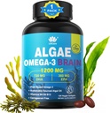 Omega 3 kalaõli softgels DHA 720mg EPA 360mg, Vegan vetikate Science 2: 1 suhe aju silma, taimepõhine jätkusuutlikult hangitud oomega 3 toidulisand, Fish Oil Alternatiiv 1200mg, No Fish Maste, 120Cts