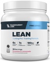 Läbipaistev Labs Lean Pre-Workout - Body Recomposition Pre Workout meestele ja naistele atsetüül L-karnitiin, Beta Alanine Pulber, & PurCaf Organic Caffeine Powder - 30 Servings, Maasika Lemonade